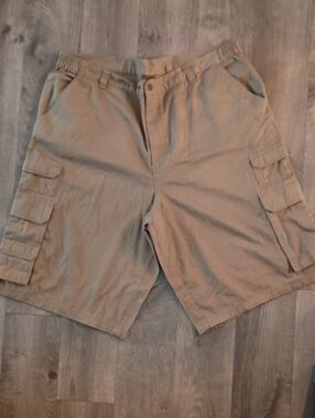 Boulder Creek Size 46 Tall Men's Khaki Cargo Shorts